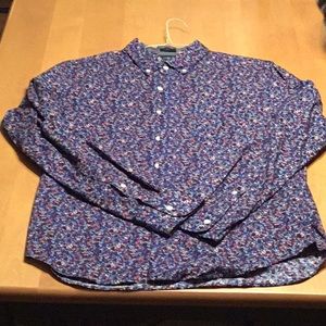 J Crew floral button down long sleeve shirt